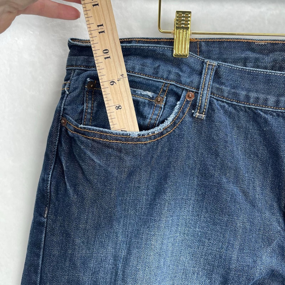 Lucky Brand 361‎ Vintage Straight Short Inseam Men's Jeans Dark Wash 38x28 - Picture 4 of 11